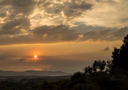 Posta de sol des de la Casa Roja