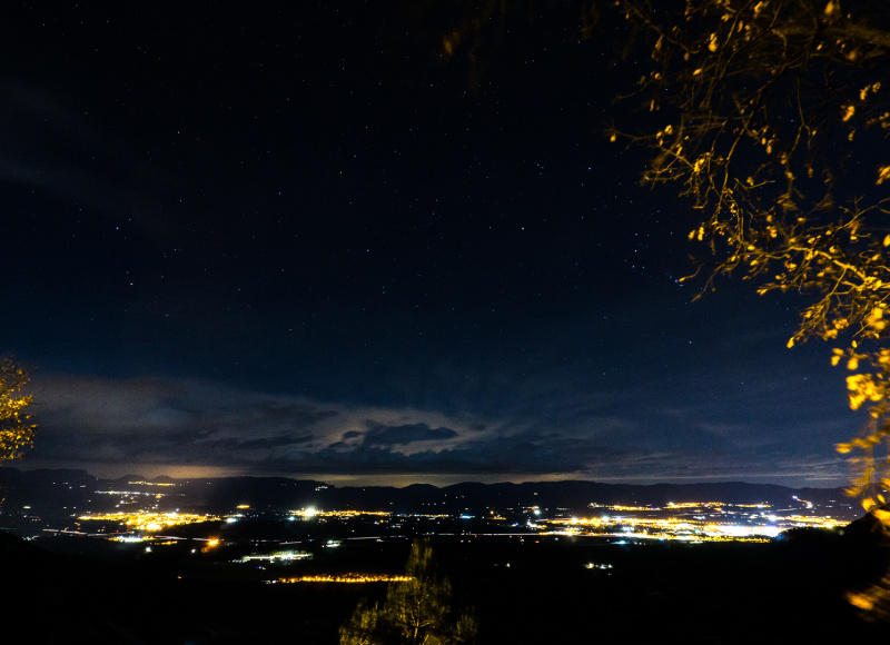 La Plana de Vic, de nit