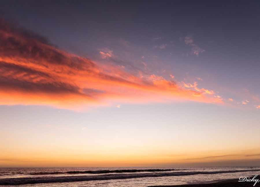 Ocaso en la Playa